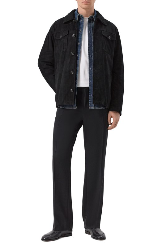 Шерстяные брюки Dolce & Gabbana GP03JT/FU208 Чёрный  GP03JT/FU208 Фото 2