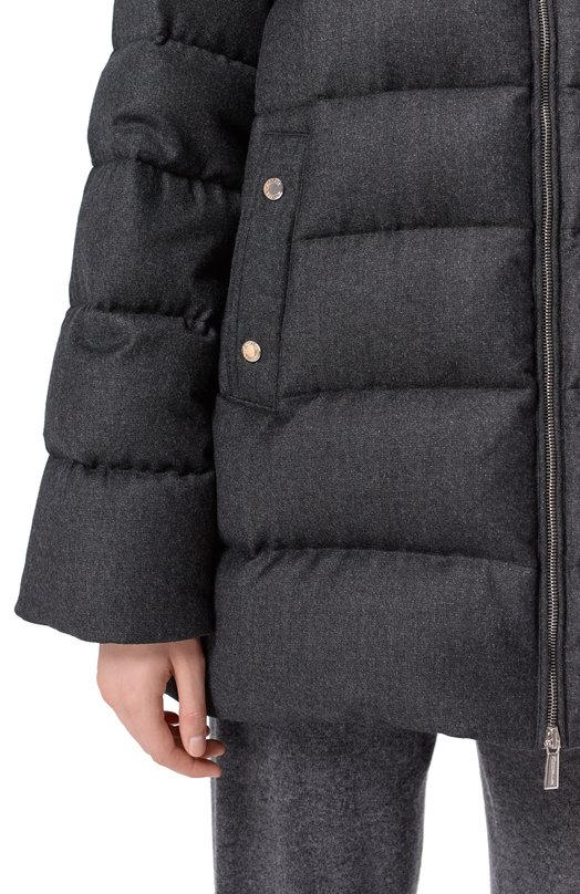 Шерстяной пуховик Moorer NATALIA/LXW Серый  NATALIA/LXW Фото 5