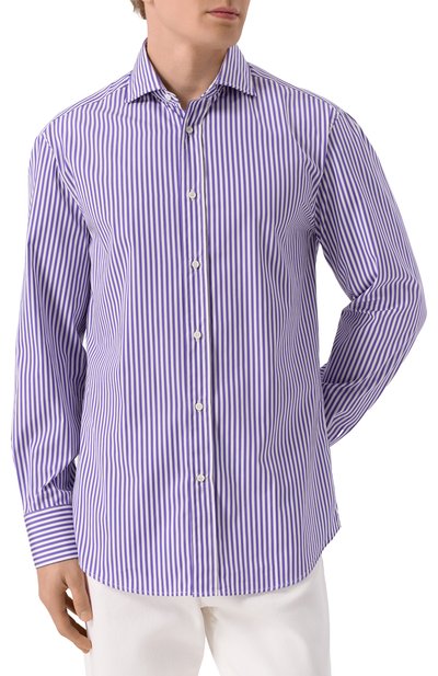 Хлопковая рубашка BRUNELLO CUCINELLI, арт. MY6501718, фото 3