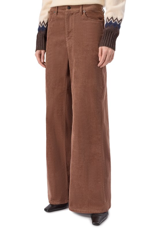 Вельветовые брюки Zadig and Voltaire WWPA01872 Коричневый  WWPA01872 Фото 3