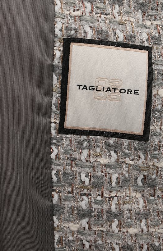 Твидовый жакет Tagliatore 0205 INDIA/160058 Серый  INDIA/160058 Фото 6