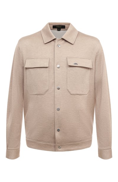 Мужская куртка из шелка и хлопка ZILLI, арт. 0V001GM061430004U