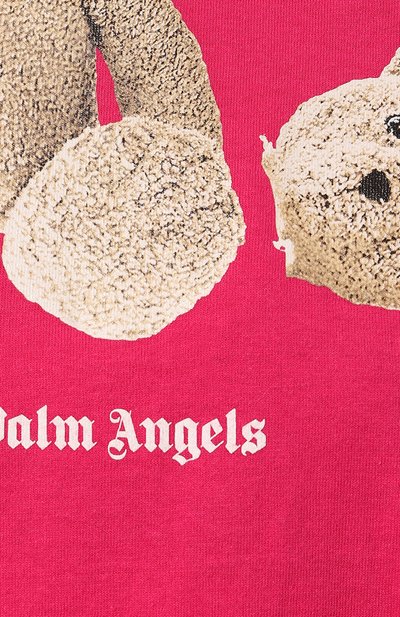 Хлопковая футболка PALM ANGELS, арт. PWAA017F22JER0043260, фото 5