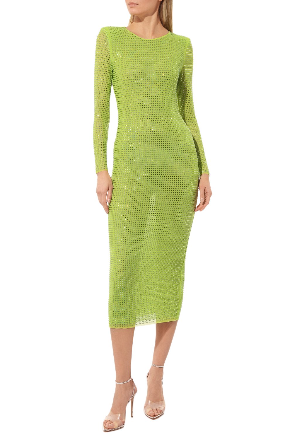 Платье с отделкой стразами SELF-PORTRAIT, арт. RS23-104M-G, фото 3