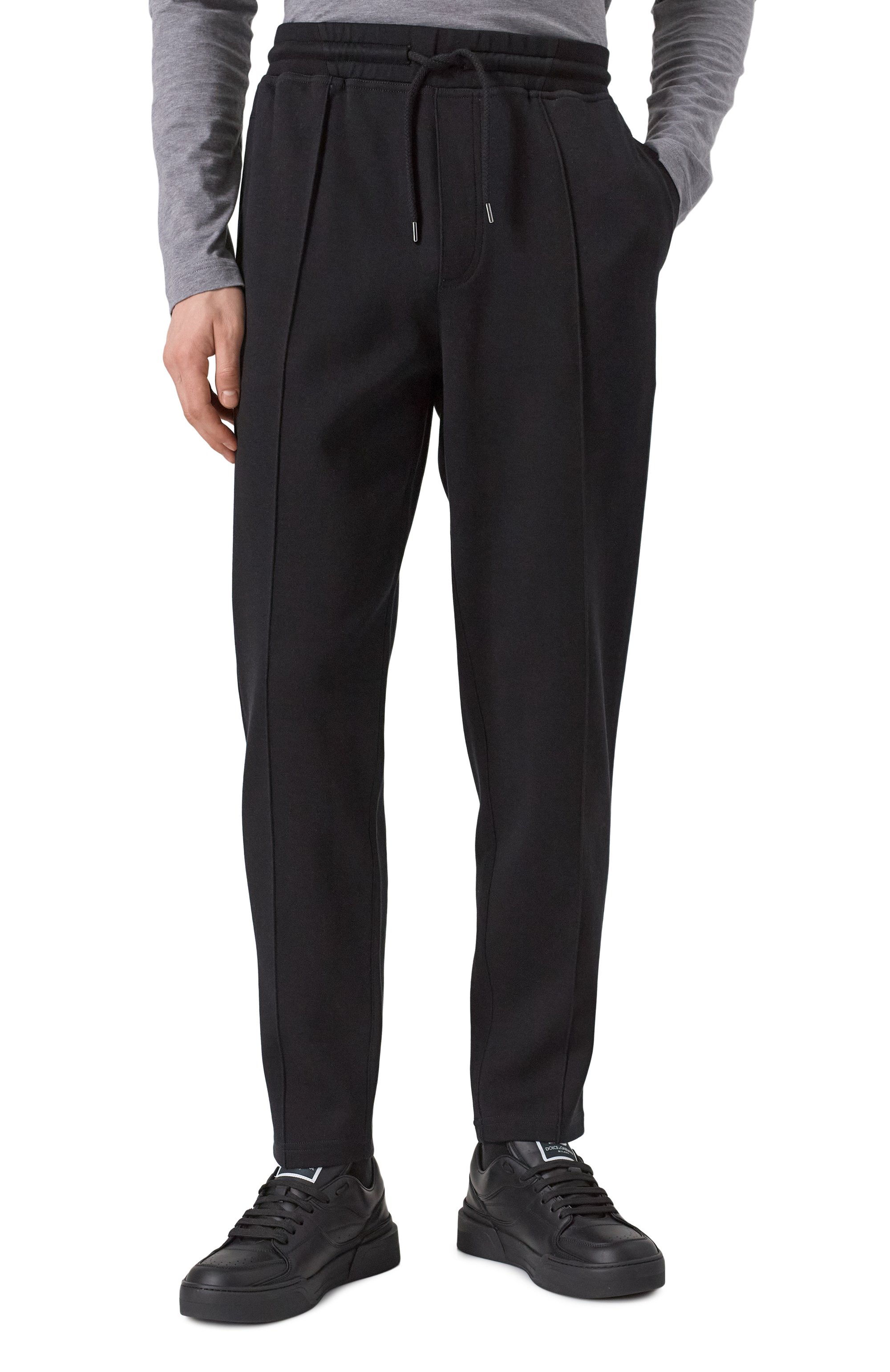 Брюки из хлопка и кашемира BRUNELLO CUCINELLI черного цвета по цене 82950 руб., арт. MM831B2331, фото 3 Брюки из хлопка и кашемира BRUNELLO CUCINELLI, арт. MM831B2331, фото 3