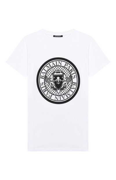 Хлопковая футболка BALMAIN, арт. 6L8621/LX160/12-16, фото 1