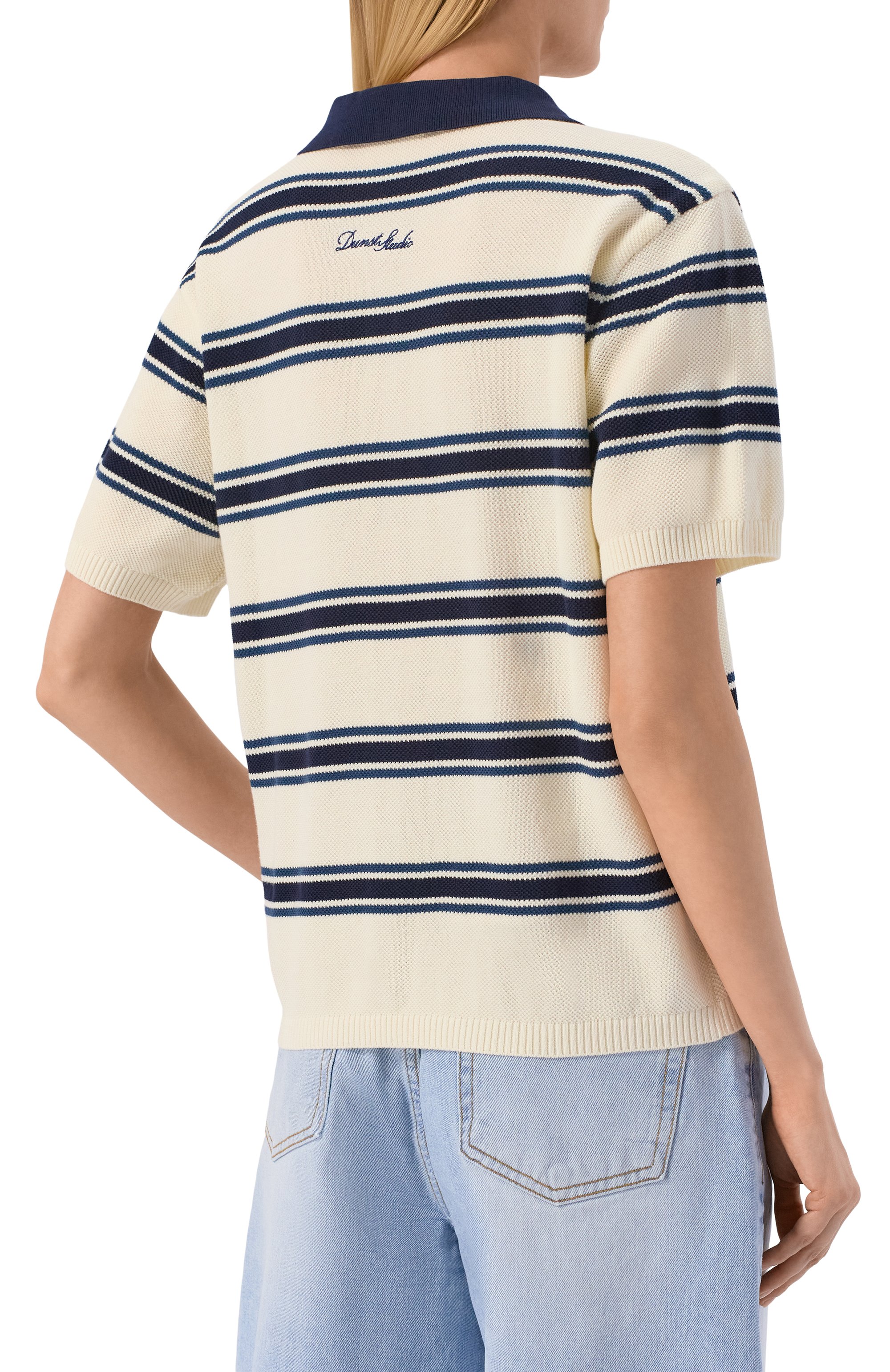 Хлопковое поло DUNST, арт. UDSW6B122CR, фото 4