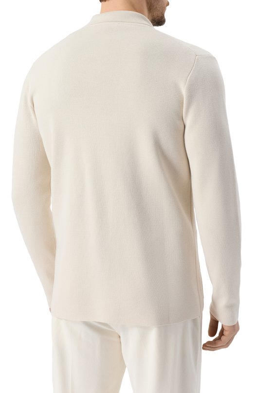 Хлопковый пиджак Corneliani 25M594-2525155 Кремовый  25M594-2525155 Фото 6