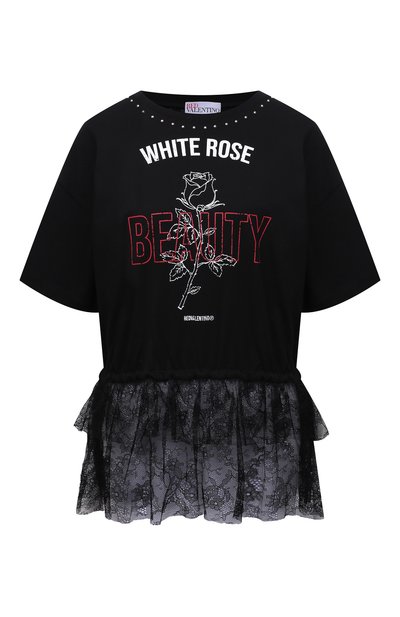 Женская хлопковая футболка REDVALENTINO, арт. WR3MG11B/61S