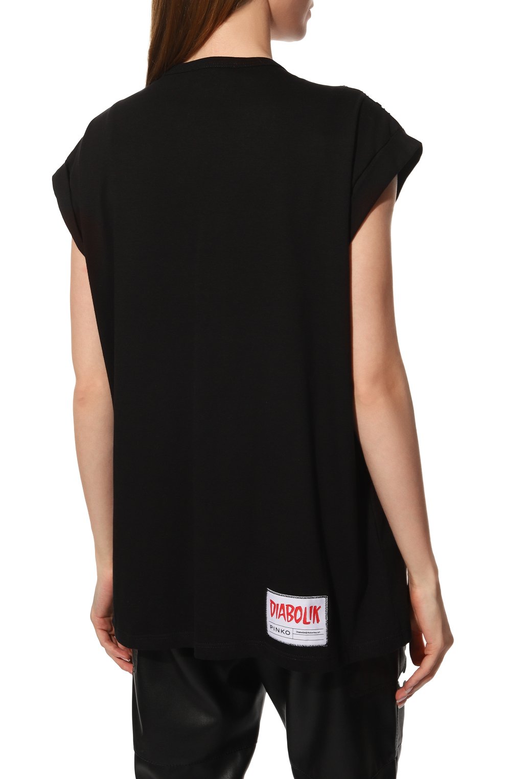 Хлопковая футболка PINKO, арт. 1L109B-Y5SN, фото 4