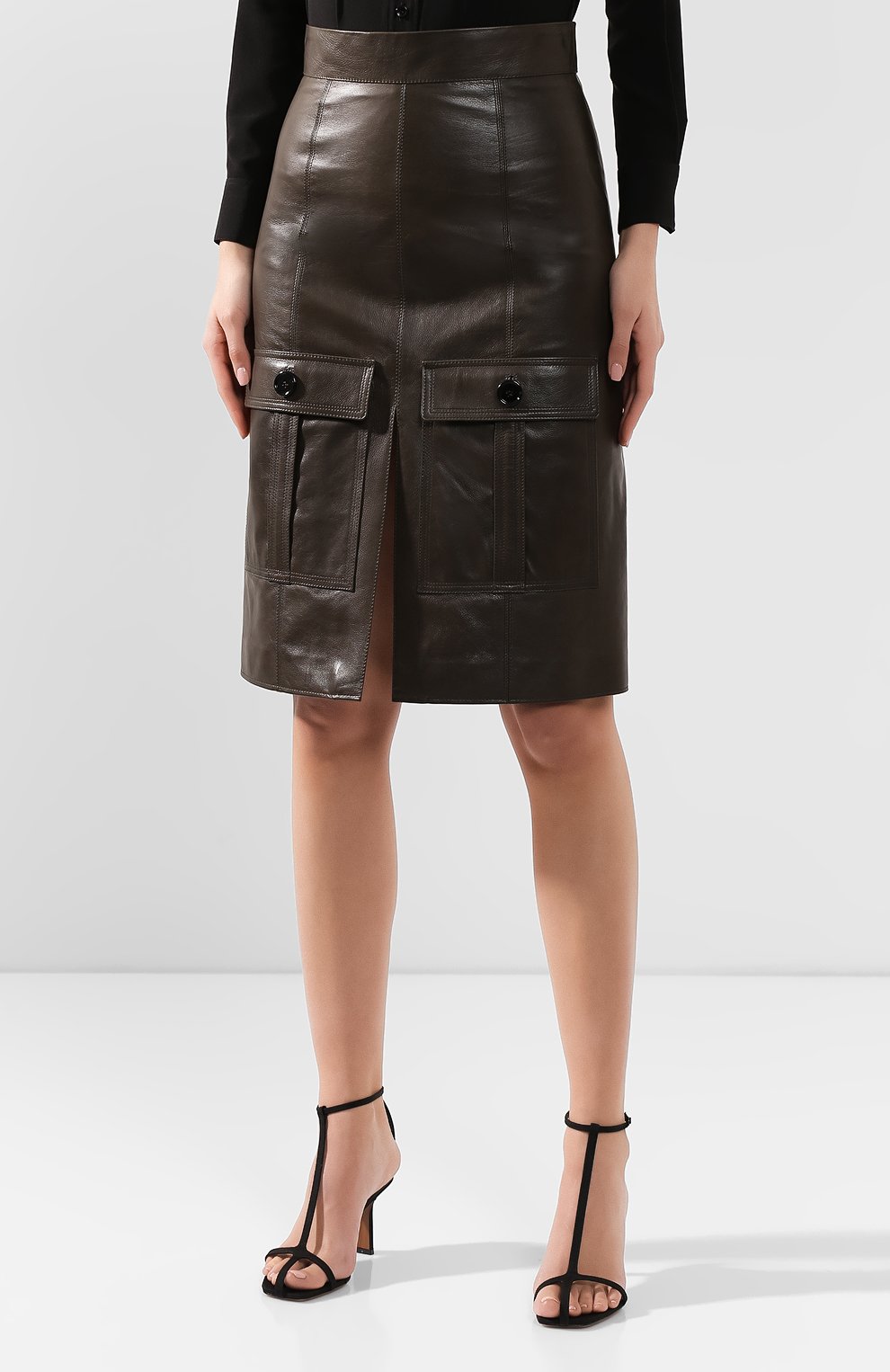 Кожаная юбка CHLOÉ, арт. CHC19WCJ01209, фото 3