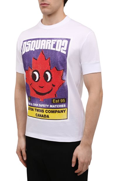 Хлопковая футболка DSQUARED2, арт. S74GD0989/S23009, фото 3