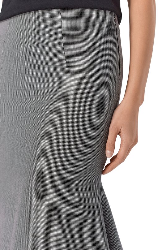 Юбка из шерсти и хлопка The Attico 260WCS00299/WWC002AA Серый  260WCS00299/WWC002AA Фото 5