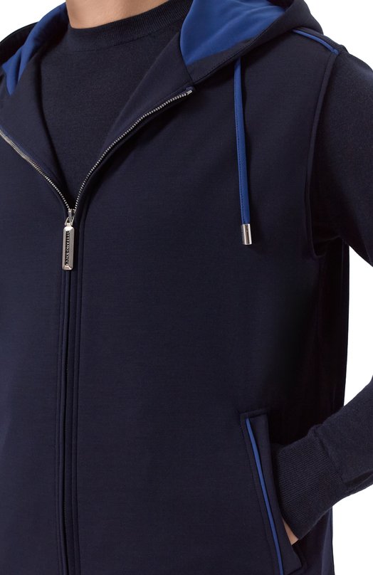 Шерстяной жилет Stefano Ricci MDJ6100130/5650 Синий  MDJ6100130/5650 Фото 5