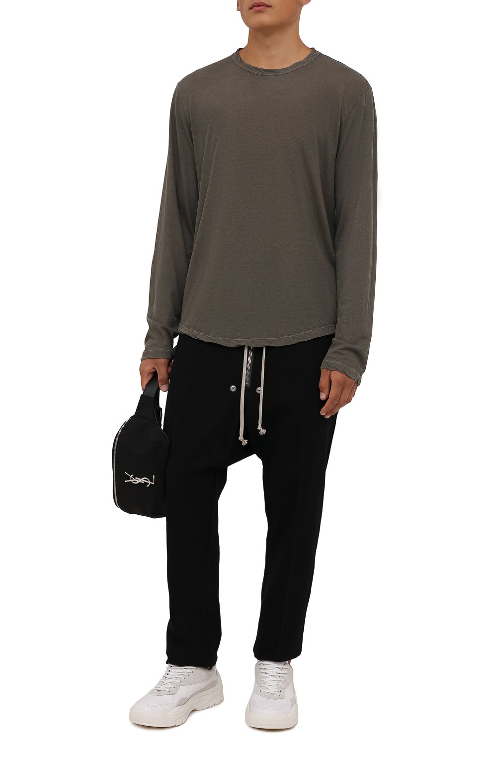 Брюки из хлопка и шерсти RICK OWENS, арт. RU02A5392/WCF, фото 2