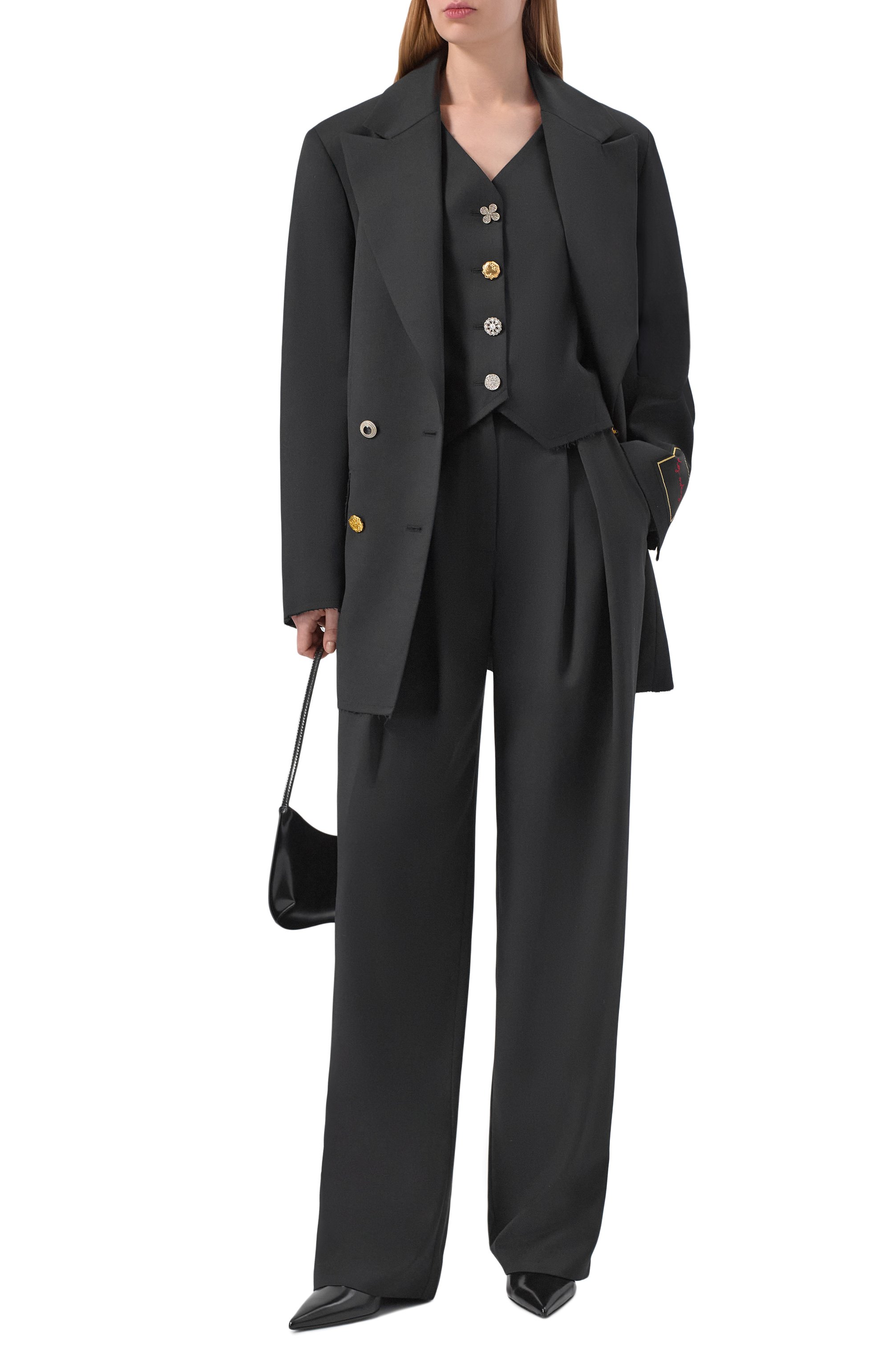 Жилет из шерсти и вискозы LES ARCHIVES, арт. LA_034СО, фото 2