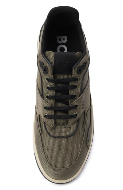 Текстильные кеды baltimore BOSS хаки цвета по цене 28250 руб., арт. 50502886, фото 5 Текстильные кеды baltimore BOSS, арт. 50502886, фото 5