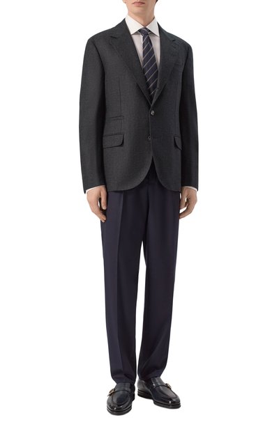 Мужские шерстяные брюки BRUNELLO CUCINELLI, арт. ME226E1710