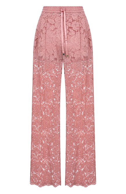 Женская брюки из вискозы и хлопка DOLCE & GABBANA розового цвета по цене 0 руб., арт. FTC9UT/HLM7L | Фото 1