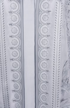 Женская блузка из вискозы и шелка VERSACE голубого цвета, арт. 1001360/1A13358 | Фото 6 (Материал внешний: Вискоза, Шелк; Рукава: Длинные; Длина (для топов): Стандартные; Принт: С принтом; Женское Кросс-КТ: Блуза-одежда; Стили: Классический)