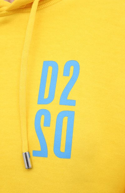 Хлопковое худи DSQUARED2 желтого цвета по цене 49450 руб., арт. S75GU0348/S25030, фото 5 Хлопковое худи DSQUARED2, арт. S75GU0348/S25030, фото 5
