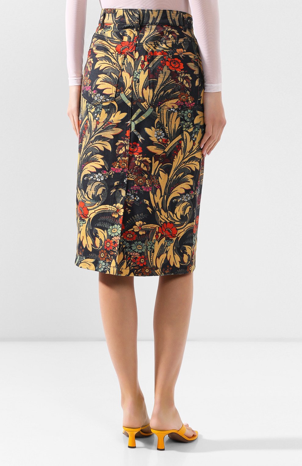 Хлопковая юбка DRIES VAN NOTEN, арт. 201-10882-9426, фото 4