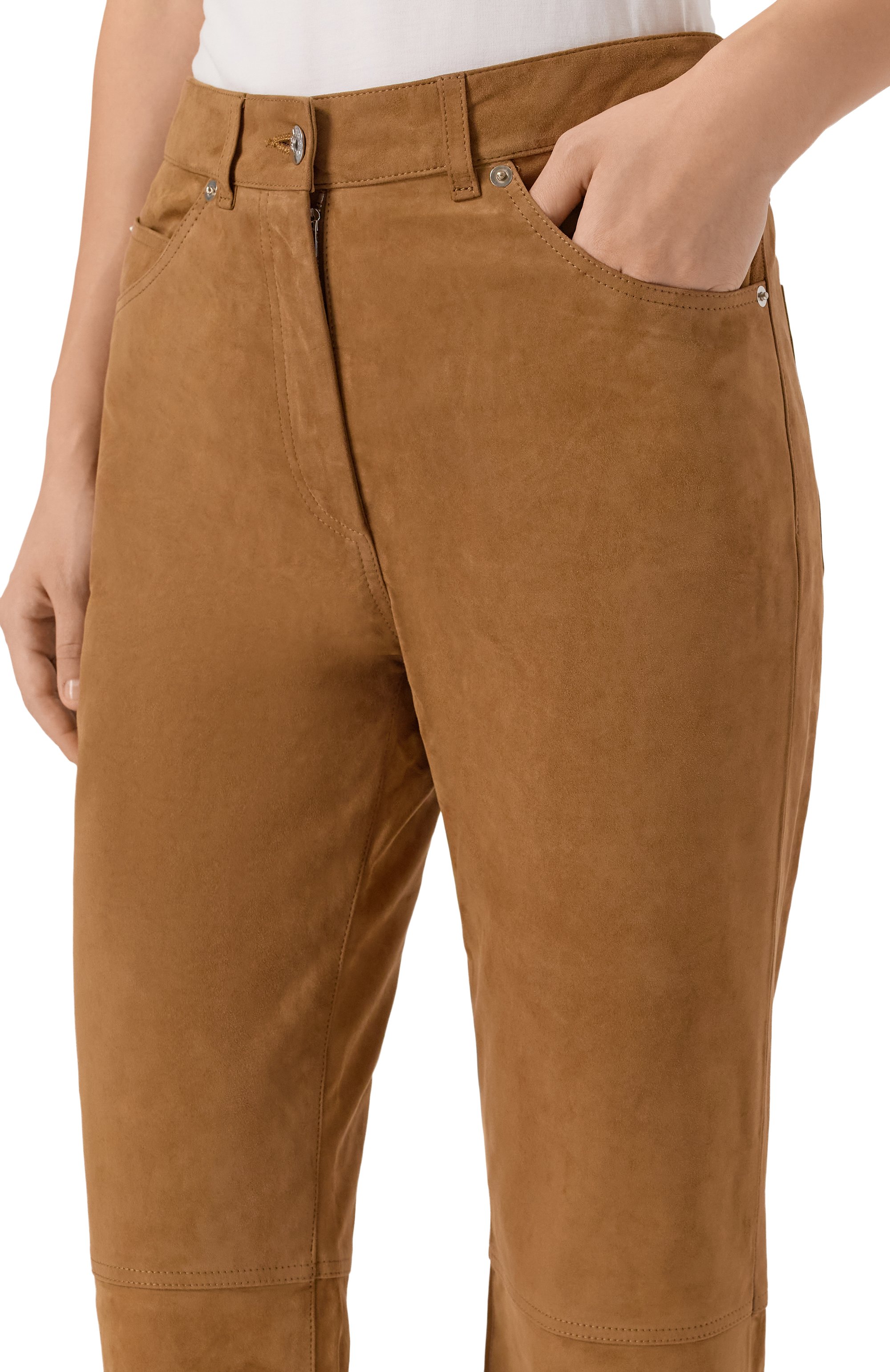 Замшевые брюки HALFBOY, арт. HF251WL013/LT012, фото 5