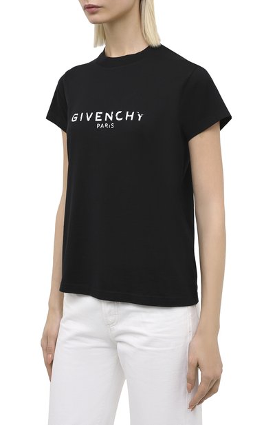 Хлопковая футболка GIVENCHY, арт. BW708H3Z0Y, фото 3