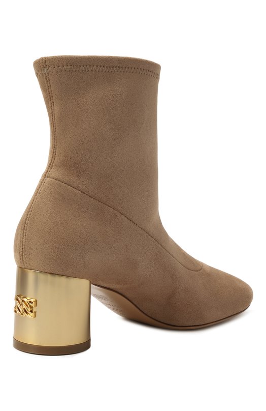 Текстильные ботильоны Cleo 50 Casadei 1R530A0501C2857 Бежевый  1R530A0501C2857 Фото 5