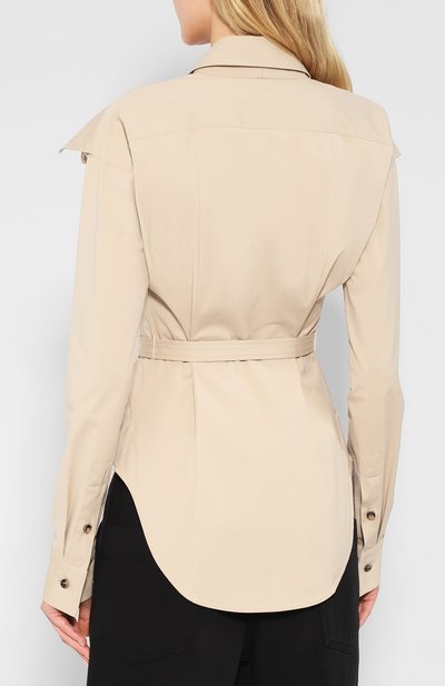 Хлопковая блузка BOTTEGA VENETA, арт. 606440/VKIX0, фото 4