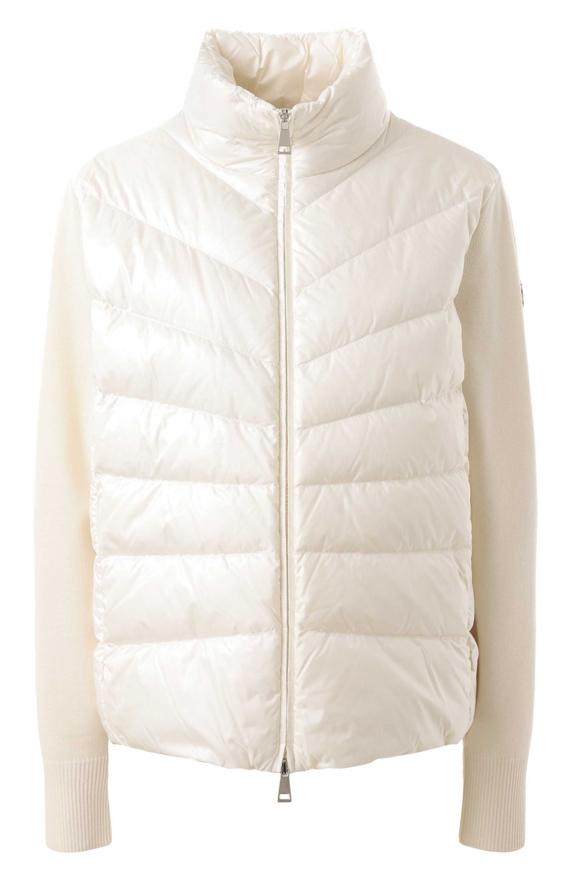 Пуховая куртка MONCLER кремового цвета по цене 126000 руб., арт. 9B000-24-M1131, фото 1 Пуховая куртка MONCLER, арт. 9B000-24-M1131, фото 1