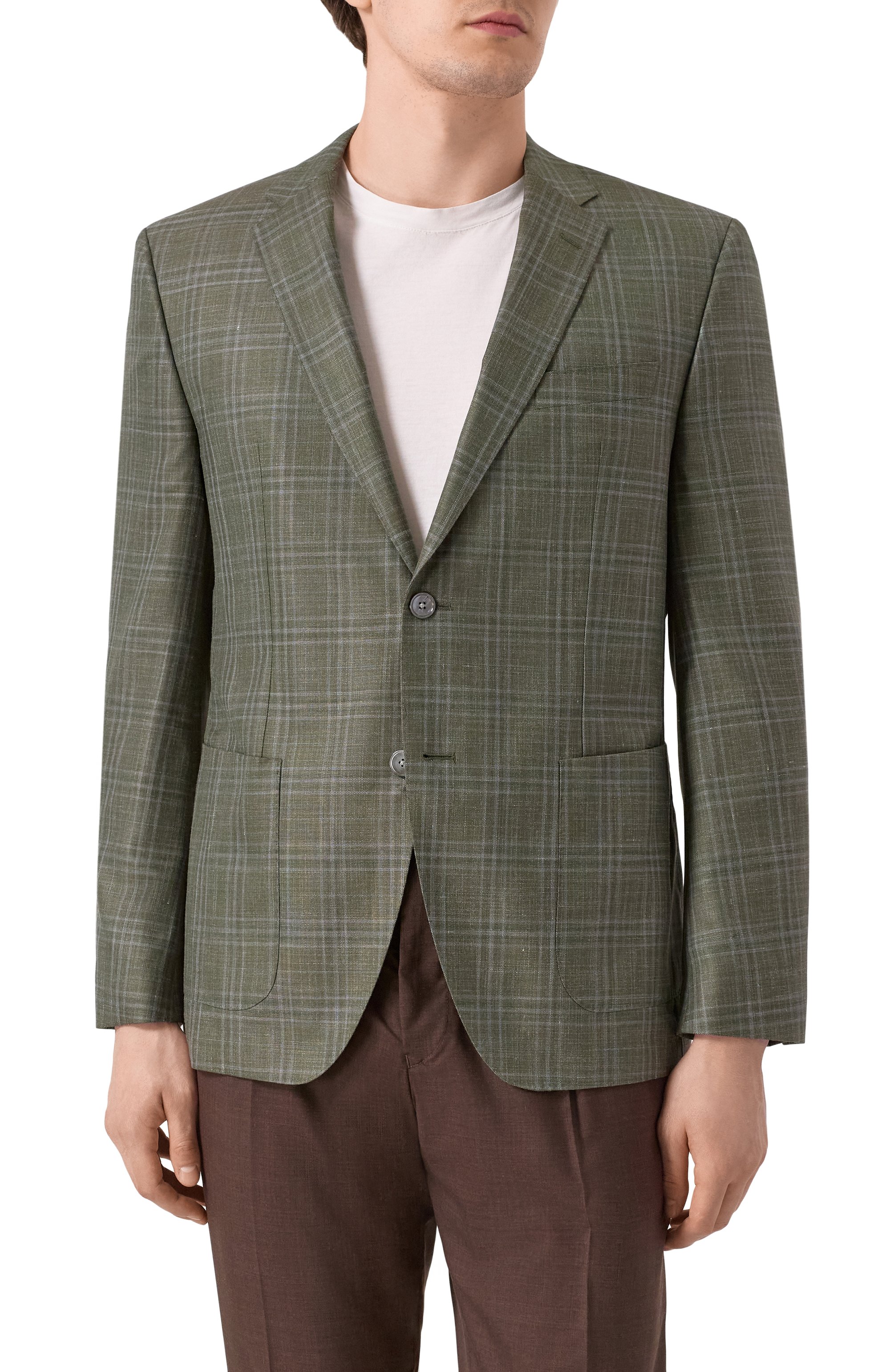 Пиджак из шерсти и шелка BOSS, арт. 50540722, фото 5