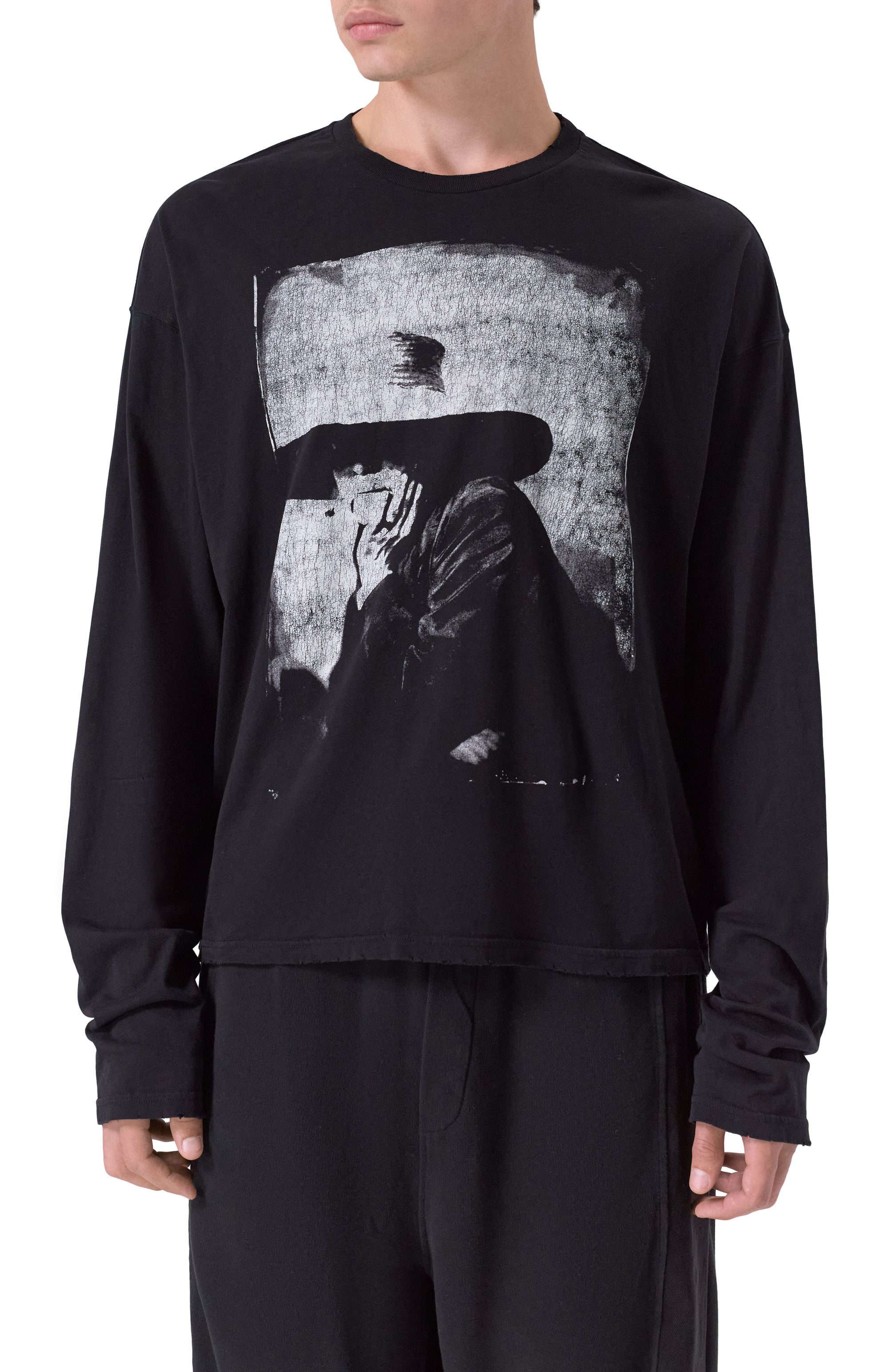 Хлопковый лонгслив ANN DEMEULEMEESTER, арт. B0013491/FA637, фото 3