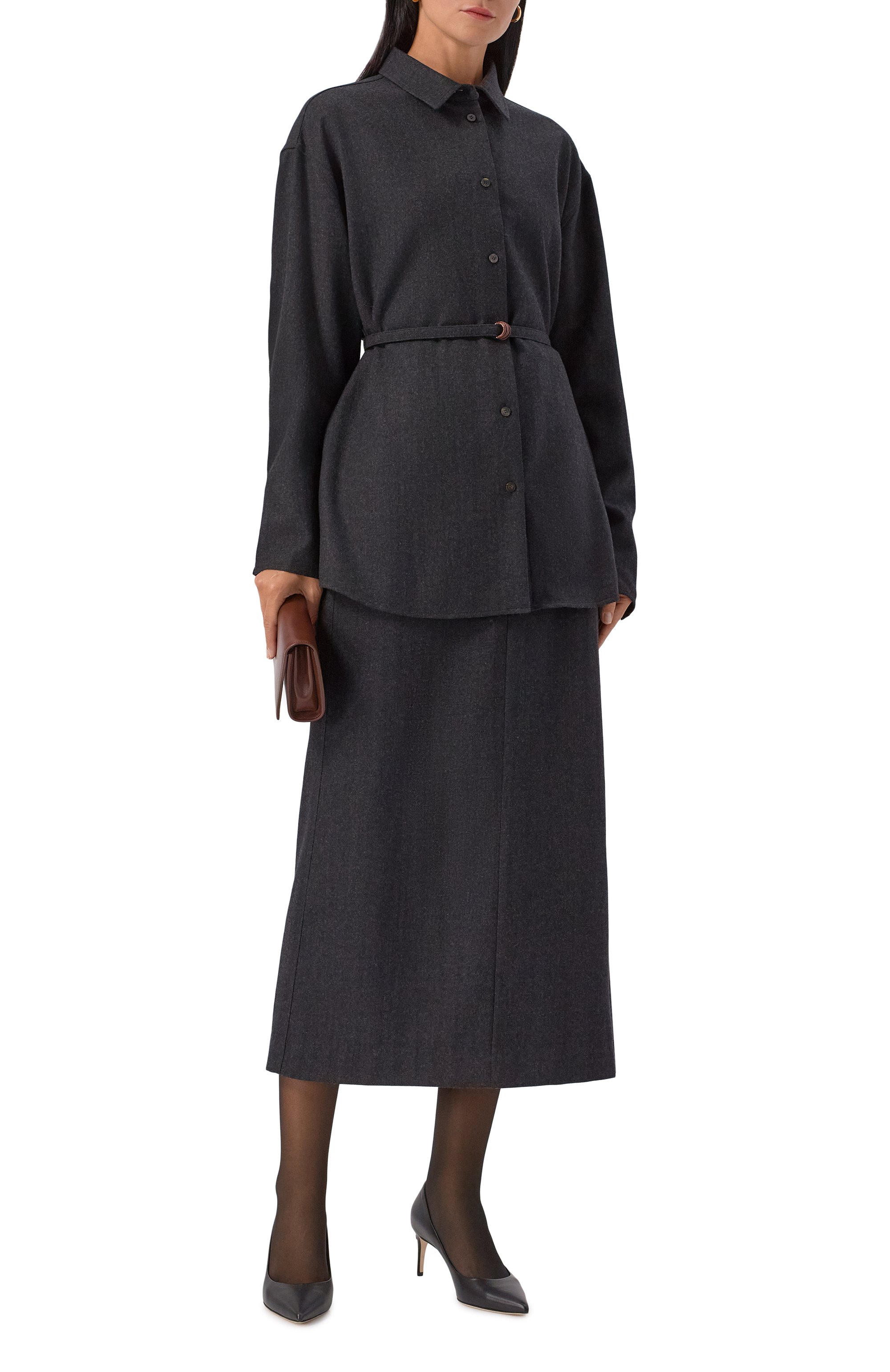 Шерстяная юбка LE17SEPTEMBRE, арт. LS2579SK002ECH, фото 2