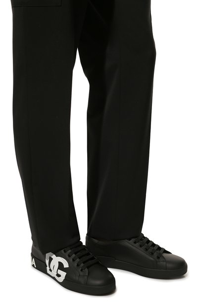 Кожаные кеды portofino DOLCE & GABBANA, арт. CS1772/AC330, фото 3