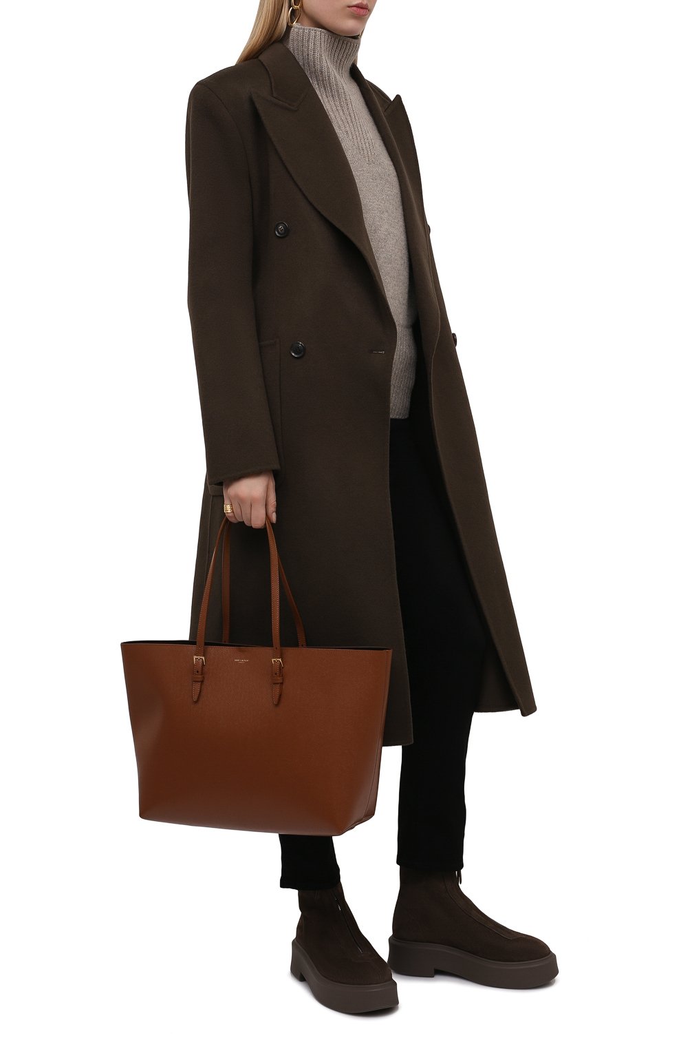 Сумка-шопер east/west medium  SAINT LAURENT, арт. 604309/H3Z0W, фото 3