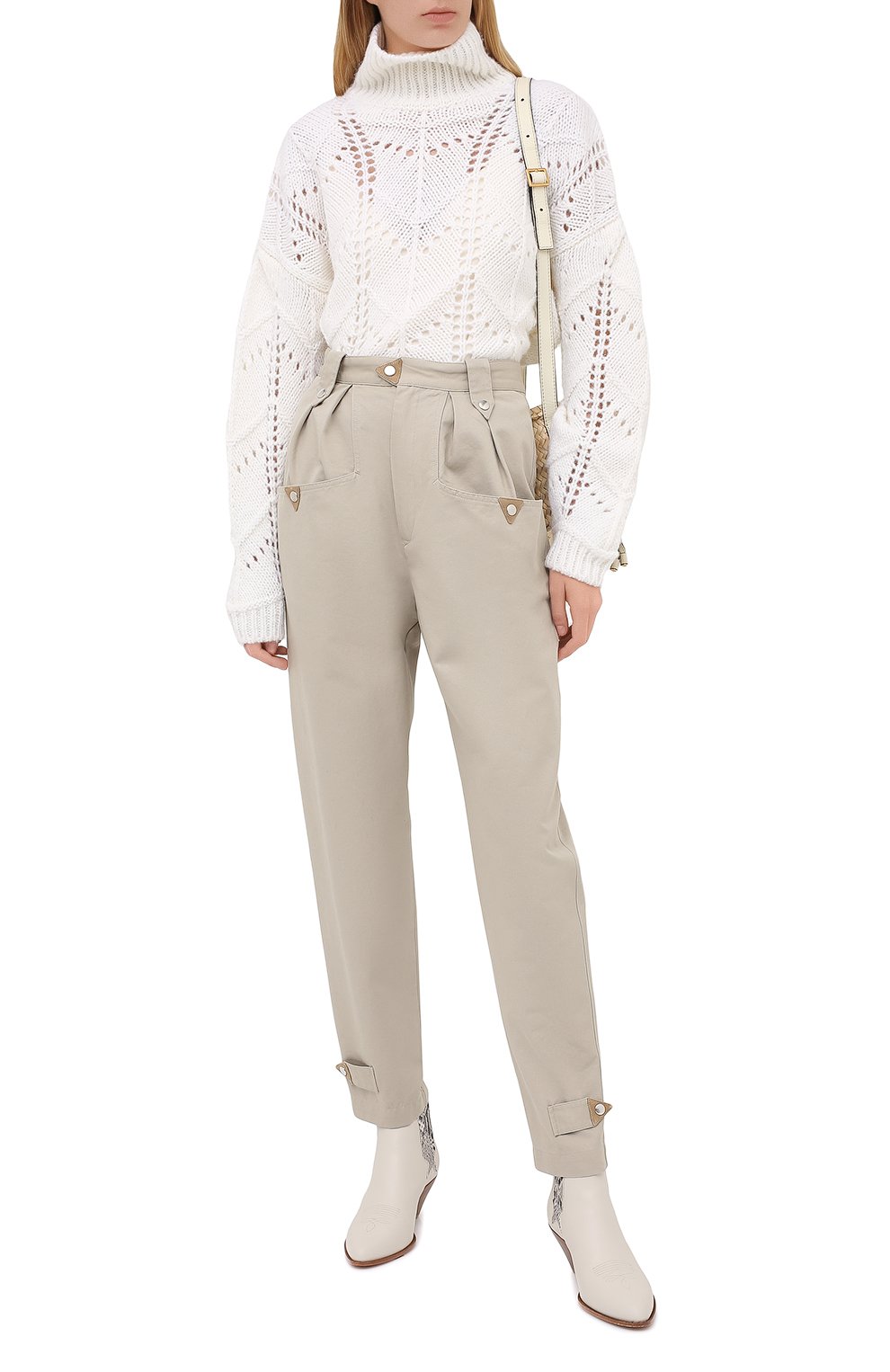 Хлопковые брюки ISABEL MARANT ETOILE, арт. PA1708-20A030E/PULCIE, фото 2