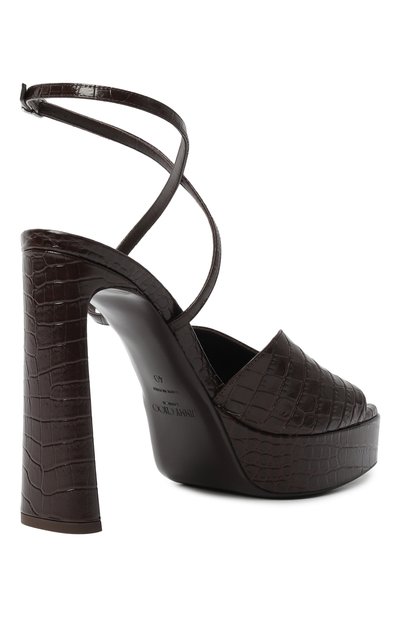 Кожаные босоножки karli 125 JIMMY CHOO, арт. KARLIPF125CCL, фото 5