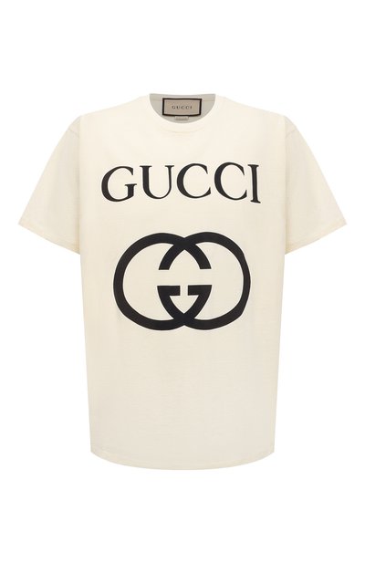 Хлопковая футболка GUCCI, арт. 493117 X3Q35, фото 1