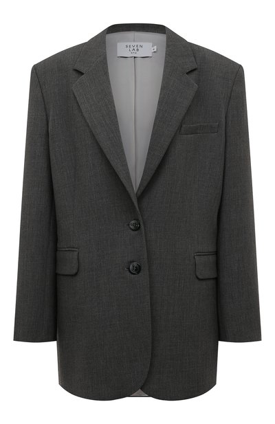 Женский хлопковый жакет SEVEN LAB, арт. JOV charcoal