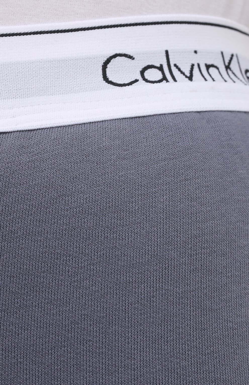 Хлопковые джоггеры CALVIN KLEIN серого цвета по цене 8795 руб., арт. QS6259E, фото 5 Хлопковые джоггеры CALVIN KLEIN, арт. QS6259E, фото 5
