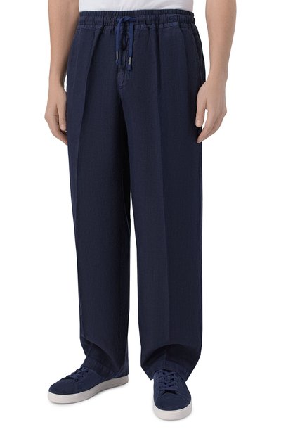 Льняные брюки INLINUM, арт. PAJAMA/TR0PEA, фото 3