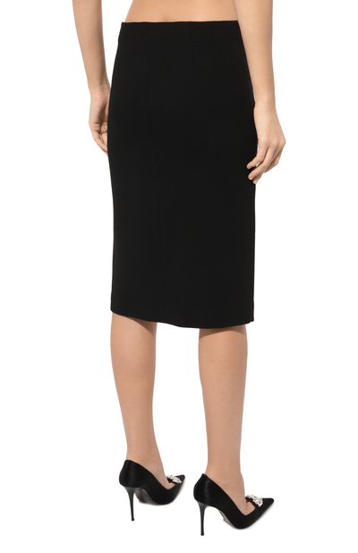 Шерстяная юбка N21 черного цвета по цене 79150 руб., арт. C031/5161, фото 4 Шерстяная юбка N21, арт. C031/5161, фото 4