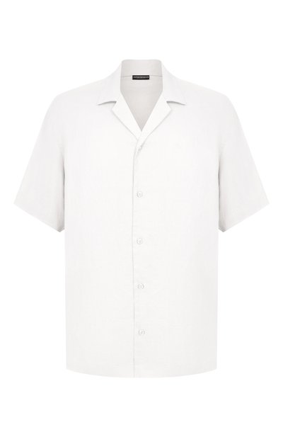 Мужская рубашка изо льна и вискозы EMPORIO ARMANI, арт. EM000593/AF12356