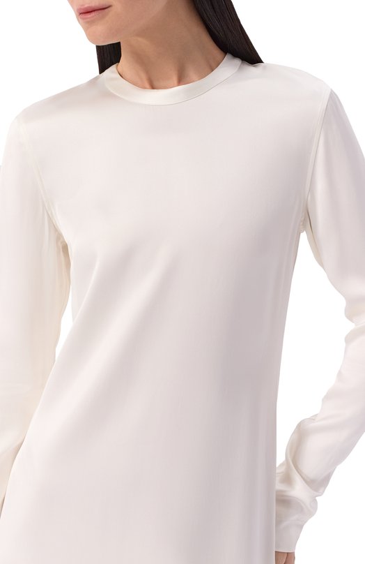 Платье из вискозы TOTEME 261-WRD0331-FB0546 Белый  261-WRD0331-FB0546 Фото 4