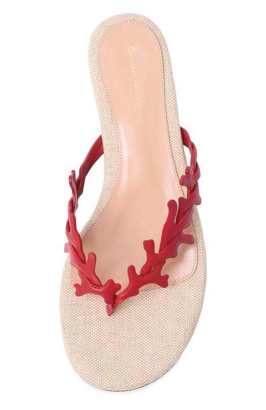 Кожаные шлепанцы Gianvito Rossi G10134.05RIC.NP1TBNA Красный  G10134.05RIC.NP1TBNA Фото 6