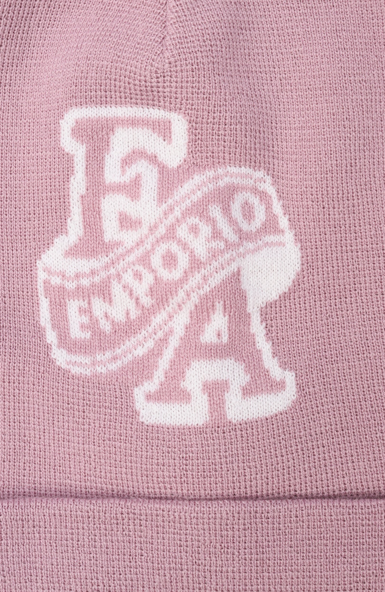Комплект из шапки и шарфа EMPORIO ARMANI светло-розового цвета по цене 22100 руб., арт. EB001678/AF27314, фото 4 Комплект из шапки и шарфа EMPORIO ARMANI, арт. EB001678/AF27314, фото 4