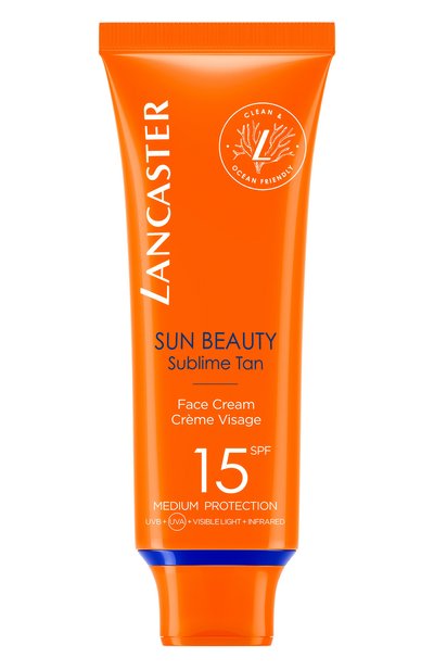 Легкий крем для лица сияющий загар sun beauty sublime tan face cream spf15 (50ml) LANCASTER, арт. 3616302022496, фото 1