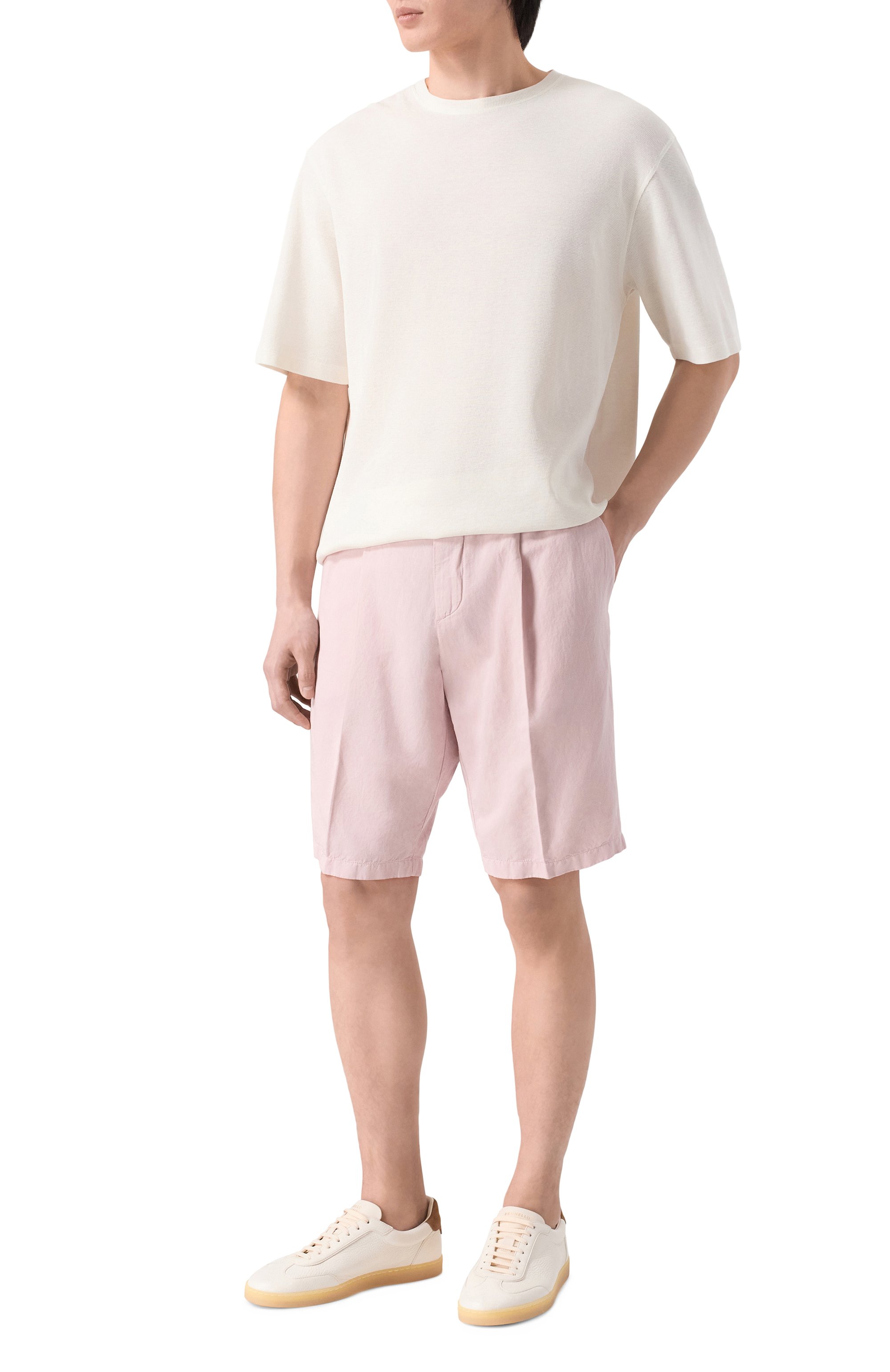 Шорты из хлопка и льна PAUL&SHARK, арт. 25414034, фото 2