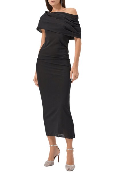 Комбинированные туфли fishnet 90 ALAIA, арт. AA3E049TK028, фото 3